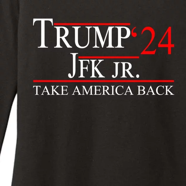 Trump JFK Jr Take America Back 2024 Womens CVC Long Sleeve Shirt