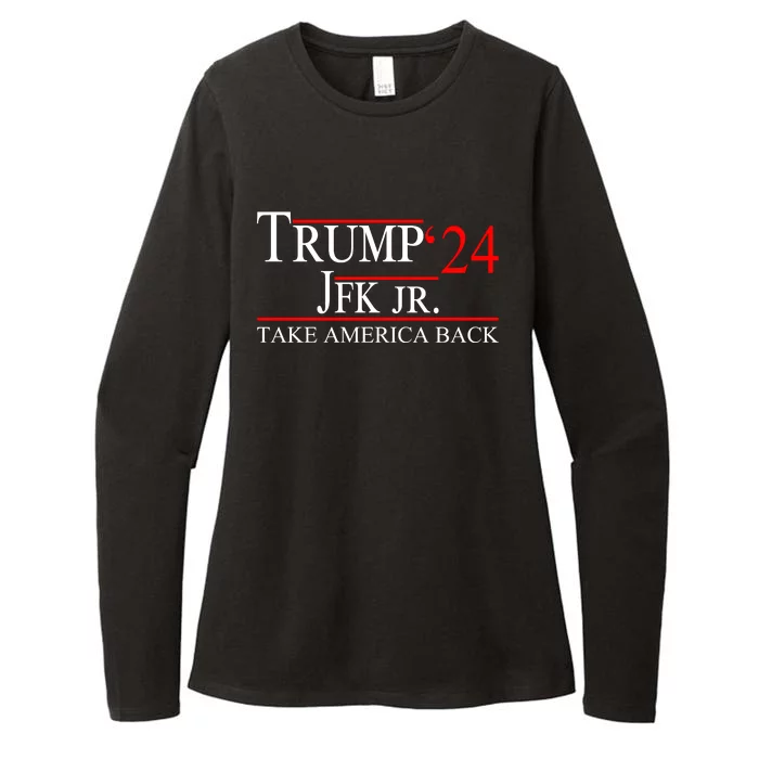 Trump JFK Jr Take America Back 2024 Womens CVC Long Sleeve Shirt