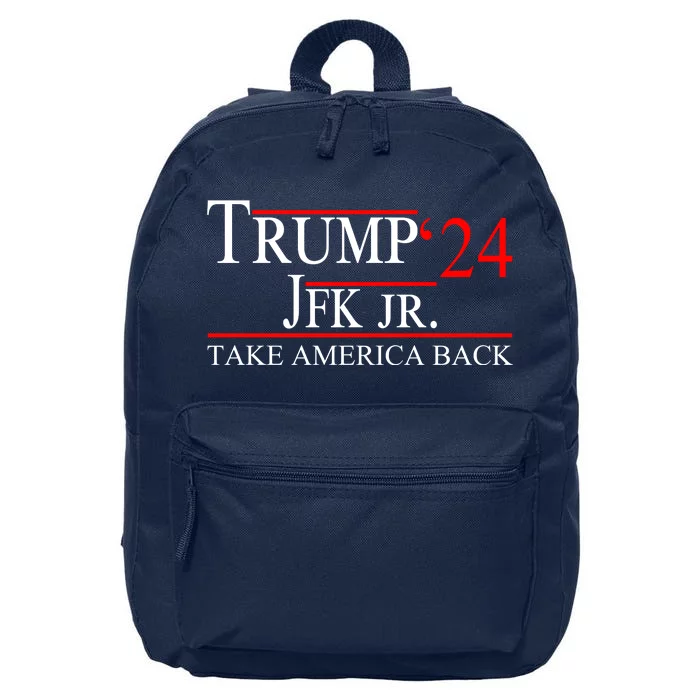 Trump JFK Jr Take America Back 2024 16 in Basic Backpack