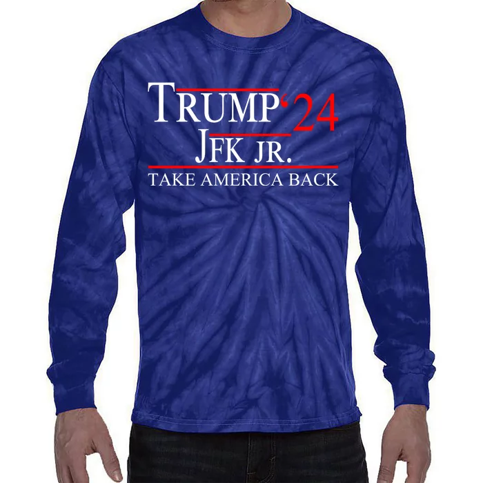 Trump JFK Jr Take America Back 2024 Tie-Dye Long Sleeve Shirt