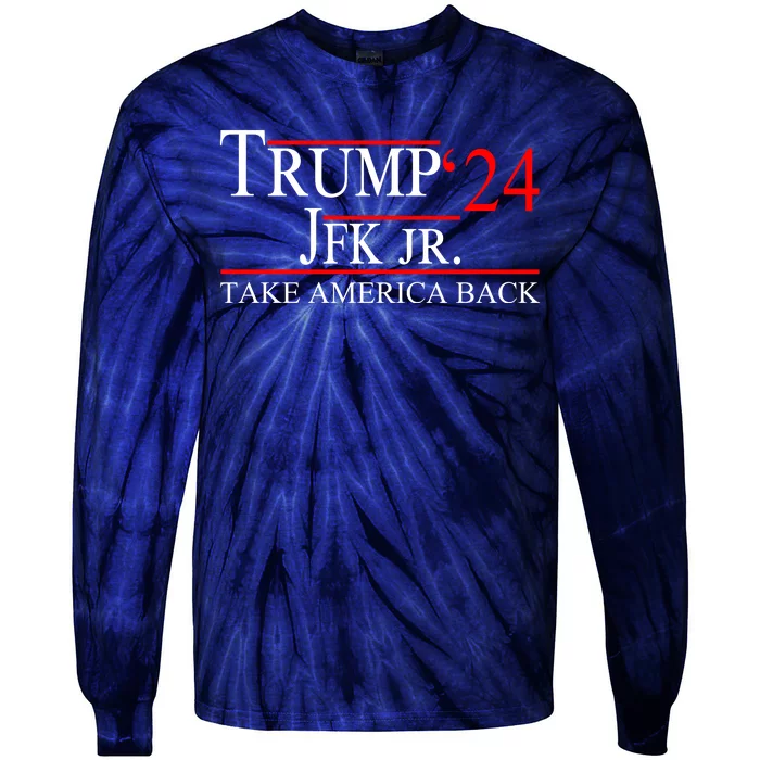 Trump JFK Jr Take America Back 2024 Tie-Dye Long Sleeve Shirt