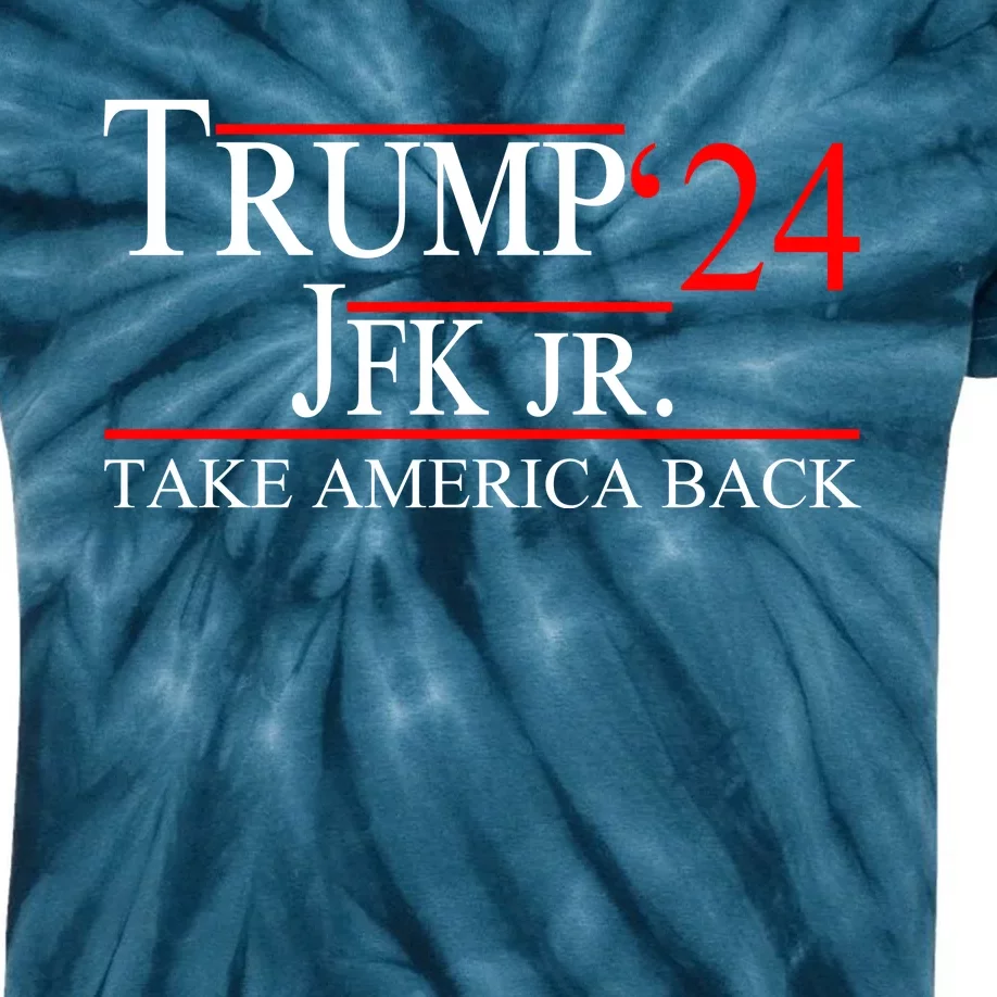 Trump JFK Jr Take America Back 2024 Kids Tie-Dye T-Shirt