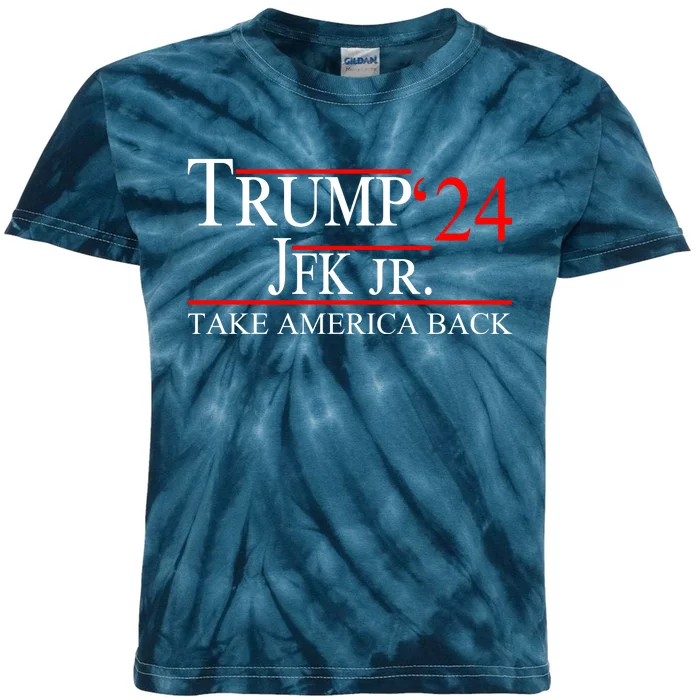 Trump JFK Jr Take America Back 2024 Kids Tie-Dye T-Shirt