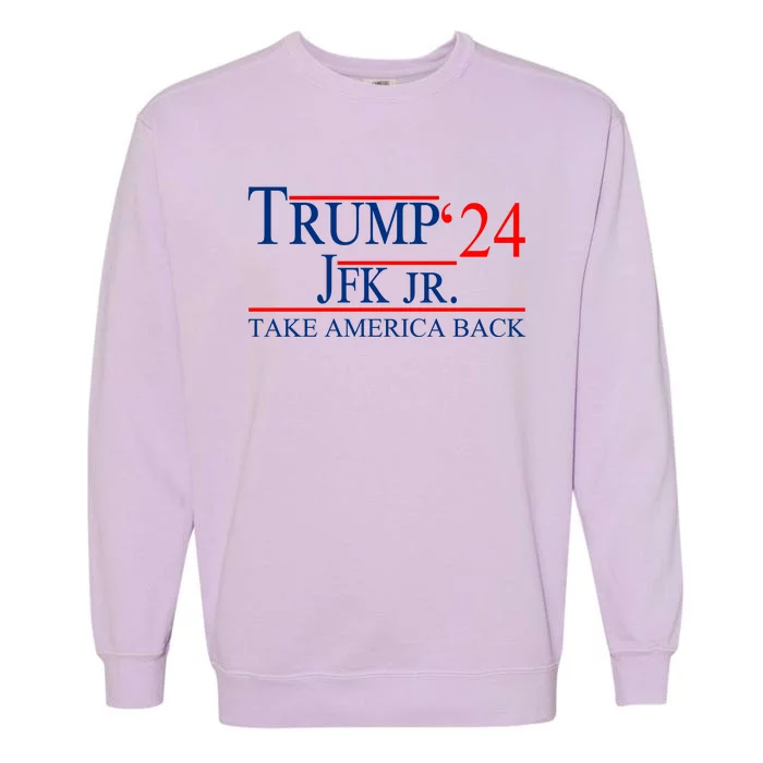 Trump JFK Jr Take America Back 2024 Garment-Dyed Sweatshirt