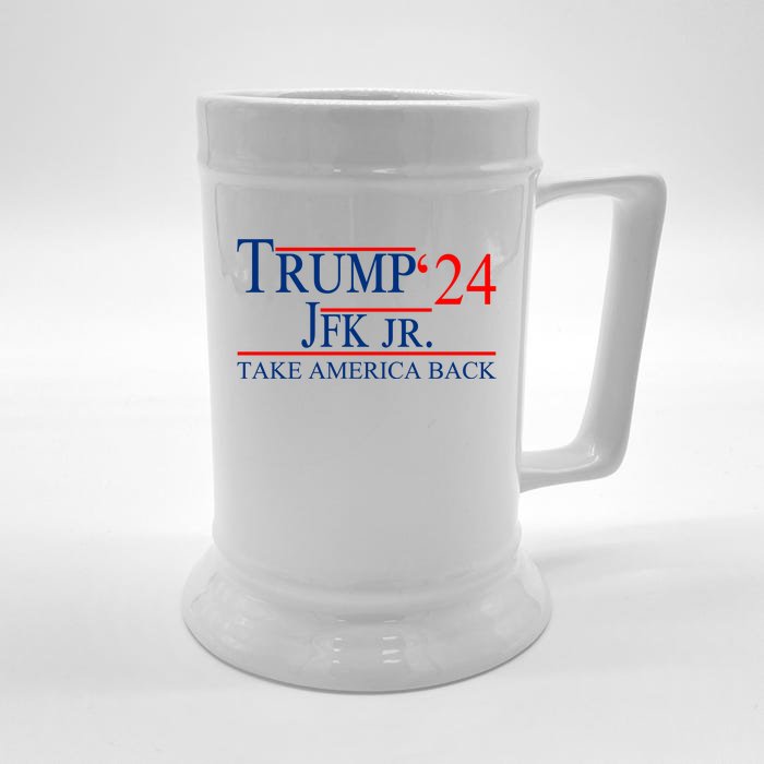 Trump JFK Jr Take America Back 2024 Front & Back Beer Stein