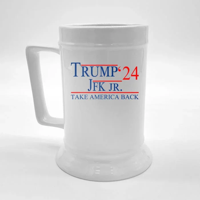 Trump JFK Jr Take America Back 2024 Front & Back Beer Stein