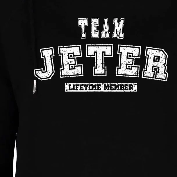 Team Jeter Lifetime Member Family Last Name Womens Funnel Neck Pullover Hood