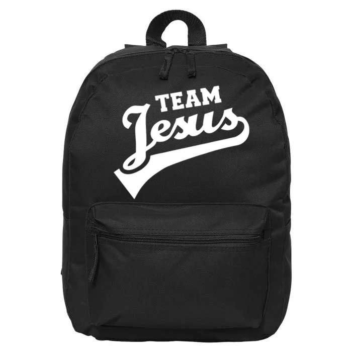 Team Jesus Lifetime Member Funny Christian 16 in Basic Backpack