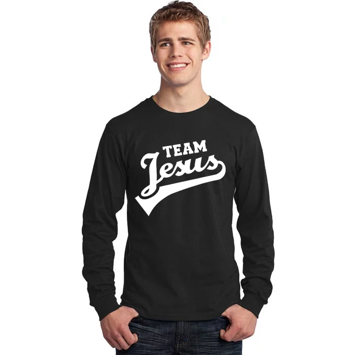 Team Jesus Lifetime Member Funny Christian Tall Long Sleeve T-Shirt