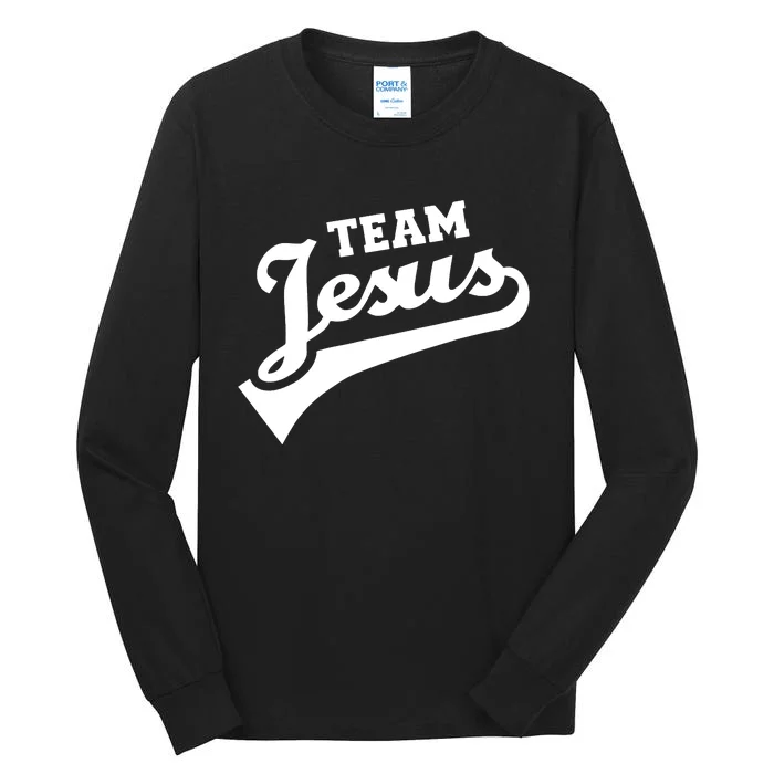 Team Jesus Lifetime Member Funny Christian Tall Long Sleeve T-Shirt