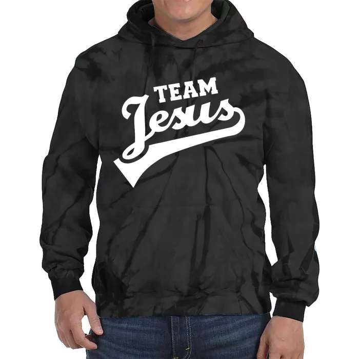 Team Jesus Lifetime Member Funny Christian Tie Dye Hoodie