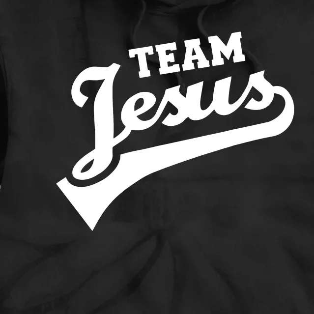 Team Jesus Lifetime Member Funny Christian Tie Dye Hoodie