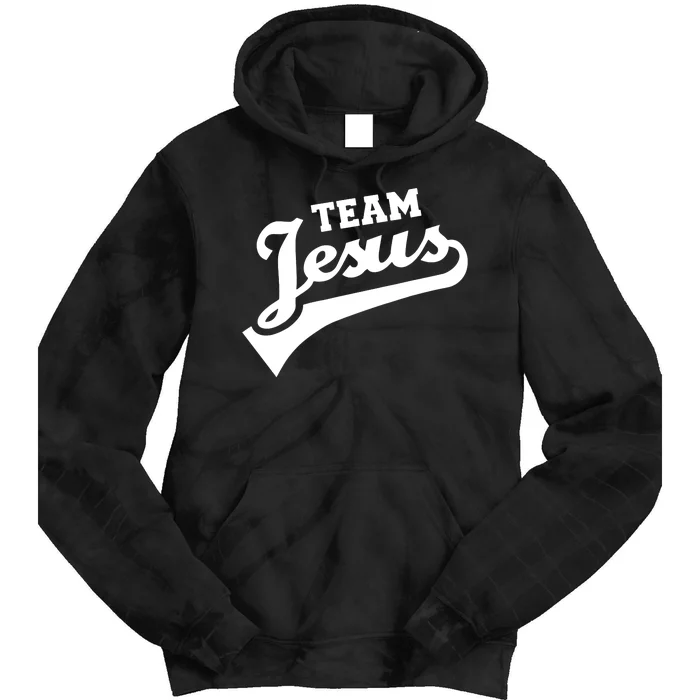 Team Jesus Lifetime Member Funny Christian Tie Dye Hoodie