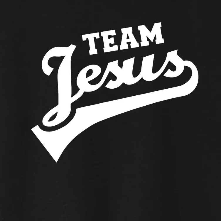 Team Jesus Lifetime Member Funny Christian Women's Crop Top Tee