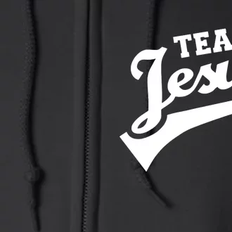 Team Jesus Lifetime Member Funny Christian Full Zip Hoodie