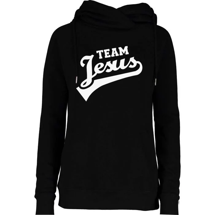 Team Jesus Lifetime Member Funny Religion Christian Gifts Womens Funnel Neck Pullover Hood