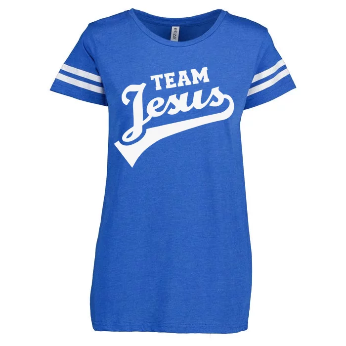 Team Jesus Lifetime Member Funny Religion Christian Gifts Enza Ladies Jersey Football T-Shirt