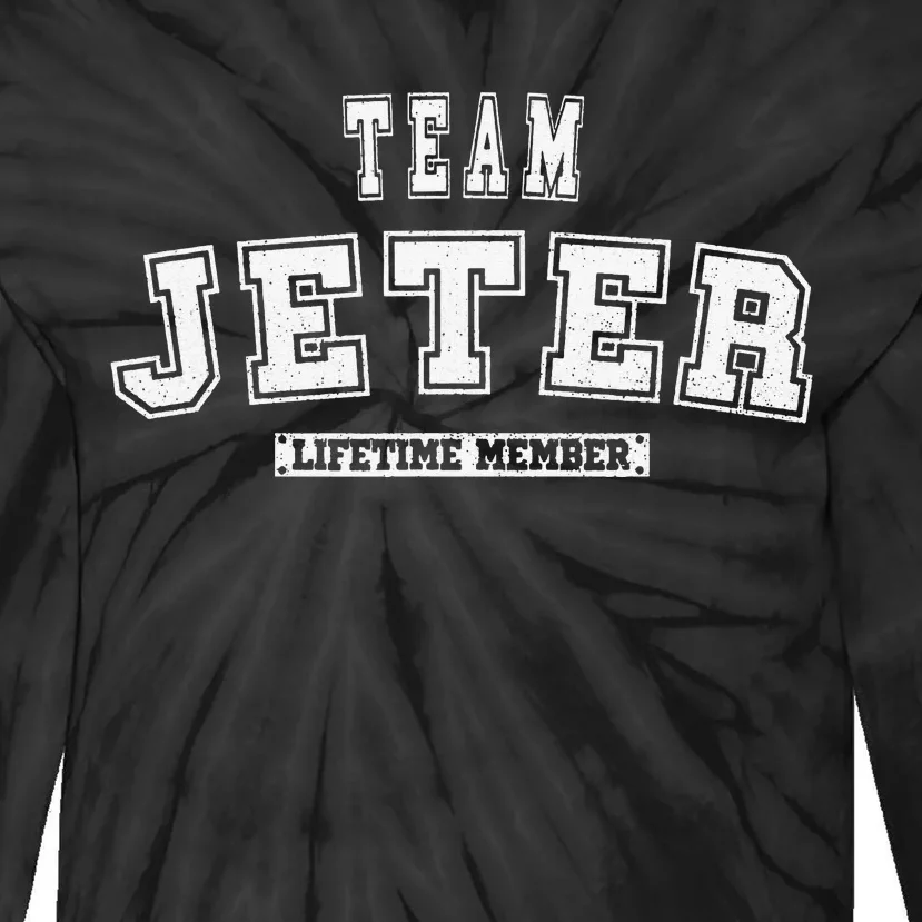 Team JETER Lifetime Member Family Last Name Tie-Dye Long Sleeve Shirt