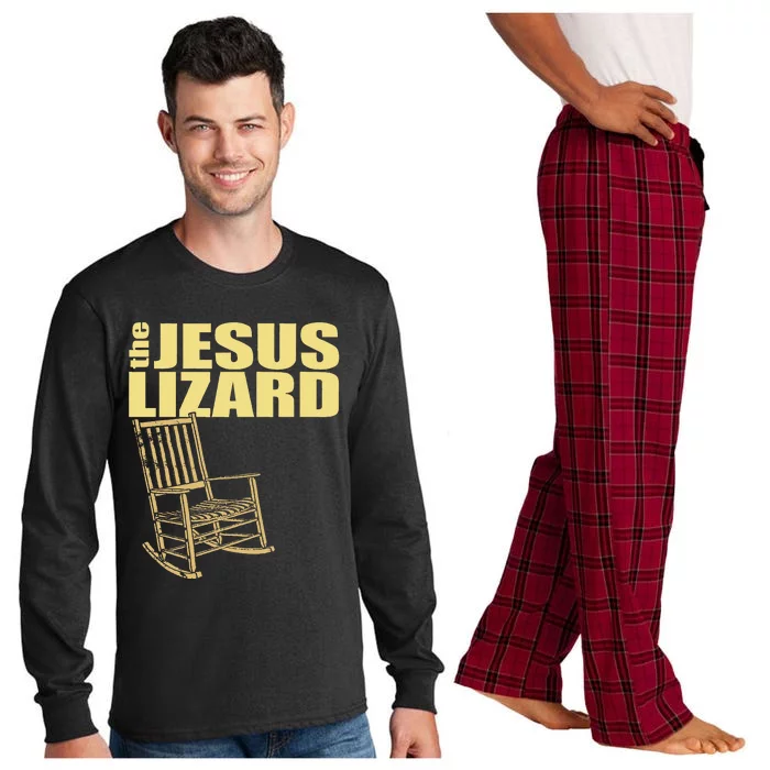 The Jesus Lizard Funny Chair Saying Christian Faith Music Long Sleeve Pajama Set