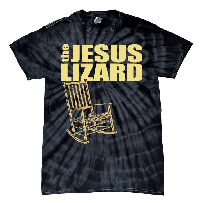 The Jesus Lizard Funny Chair Saying Christian Faith Music Tie-Dye T-Shirt