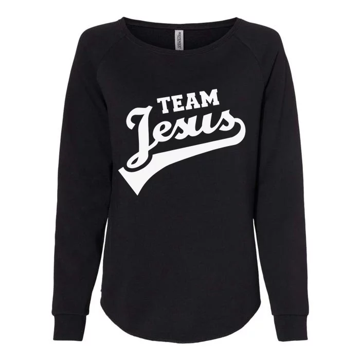 Team Jesus Lifetime Member Funny Christian Womens California Wash Sweatshirt