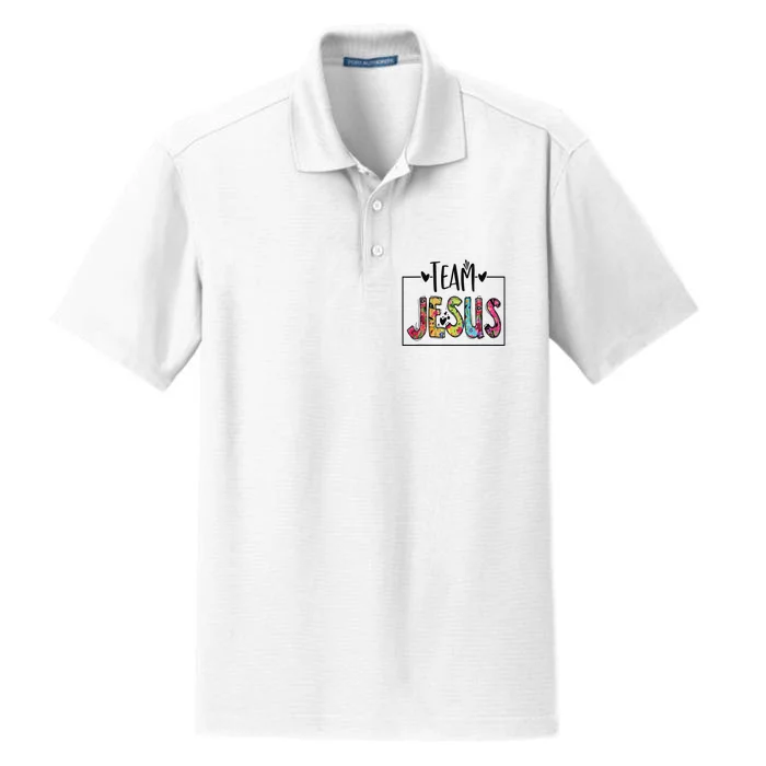 Team Jesus Lover Christian Religious Believers God Dry Zone Grid Performance Polo