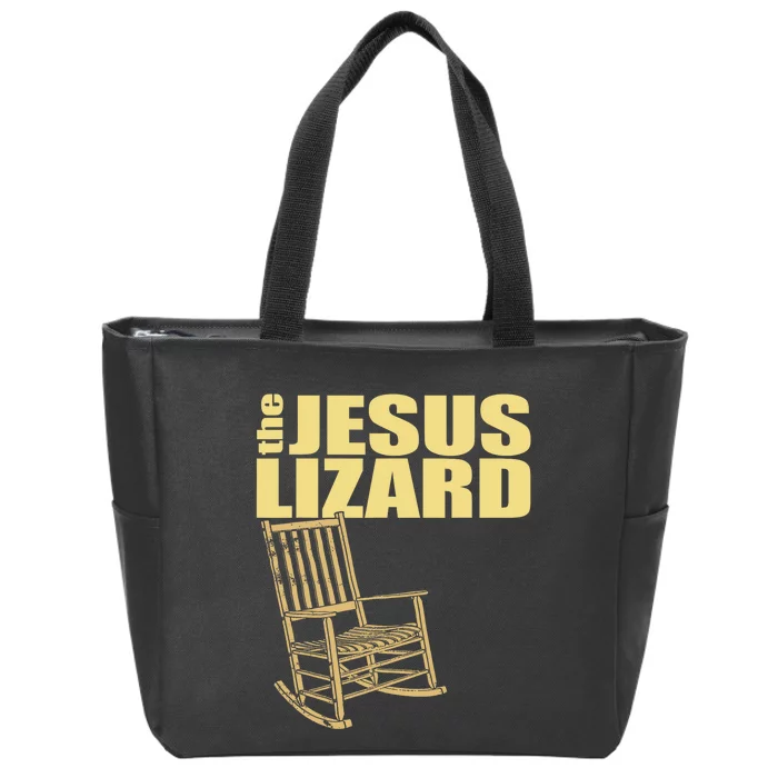 The Jesus Lizard Funny Chair Saying Christian Faith Music Zip Tote Bag