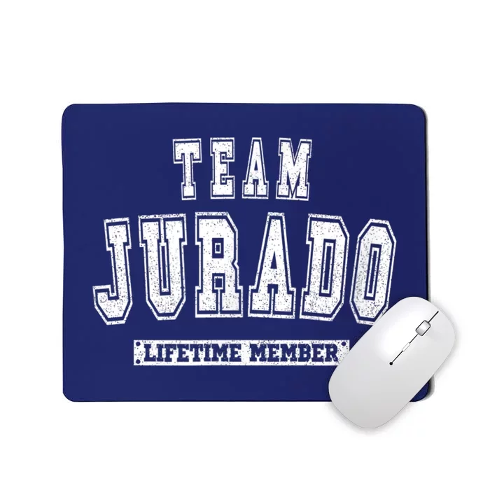 Team Jurado Lifetime Member Family Last Name Mousepad