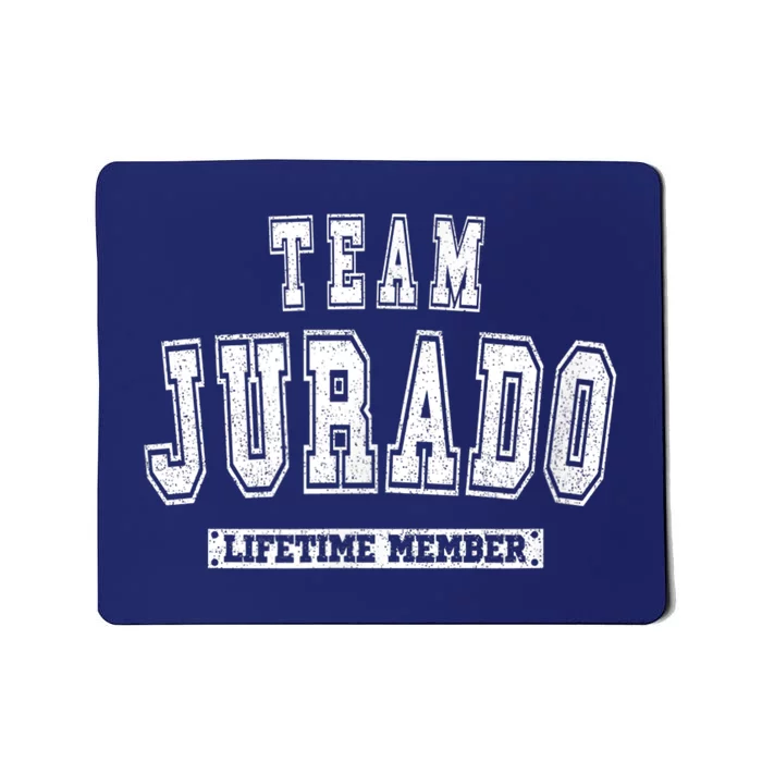 Team Jurado Lifetime Member Family Last Name Mousepad