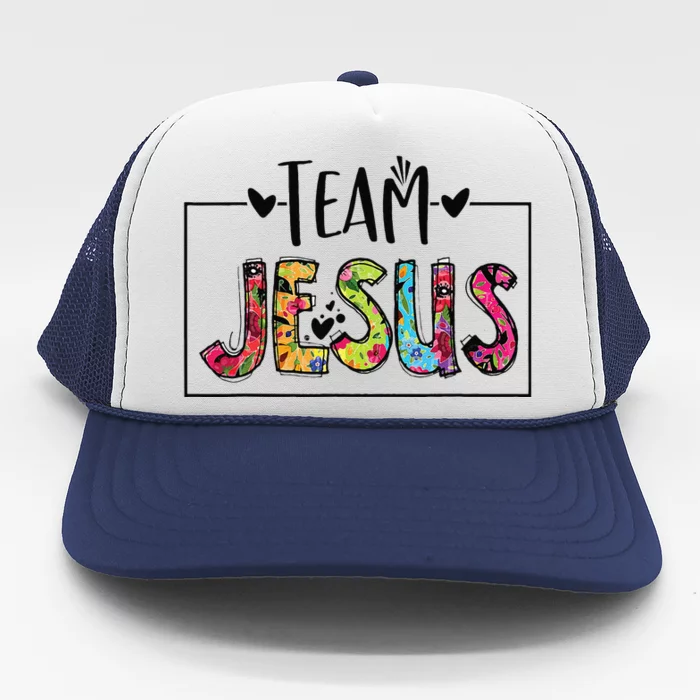 Team Jesus Lover Christian Religious Believers God Trucker Hat