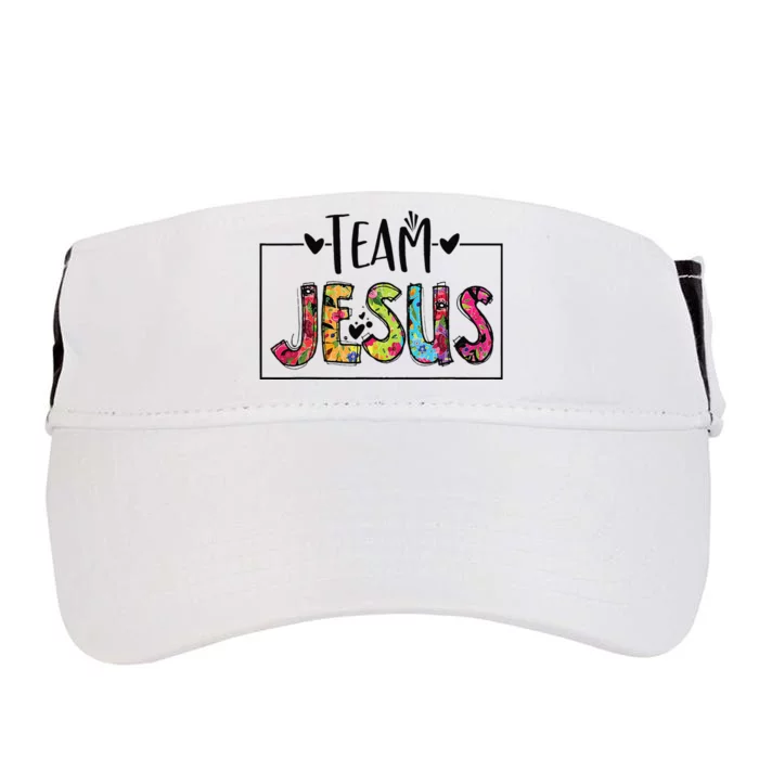 Team Jesus Lover Christian Religious Believers God Adult Drive Performance Visor