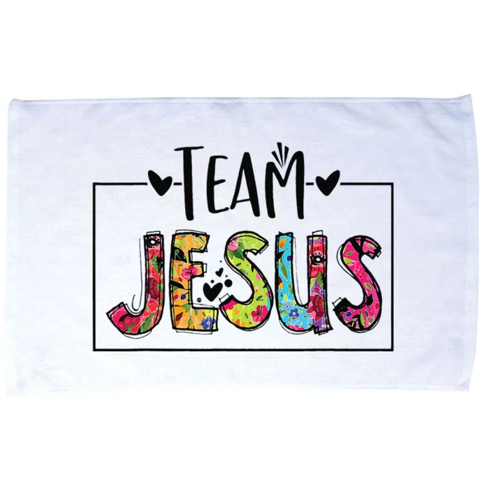 Team Jesus Lover Christian Funny Believers God Microfiber Hand Towel