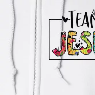 Team Jesus Lover Christian Funny Believers God Full Zip Hoodie