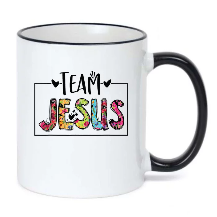 Team Jesus Lover Christian Religious Believers God Black Color Changing Mug