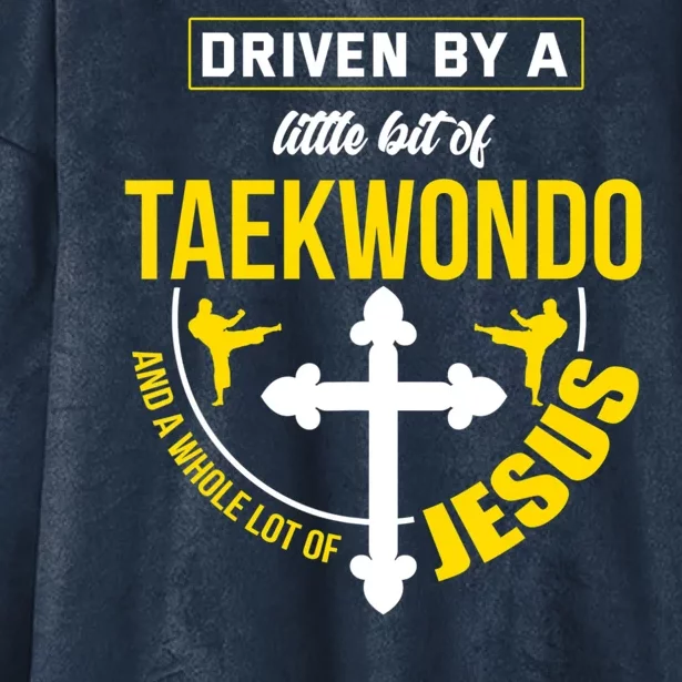 Taekwondo Jesus Martial Arts Christian Taekwondo Hooded Wearable Blanket