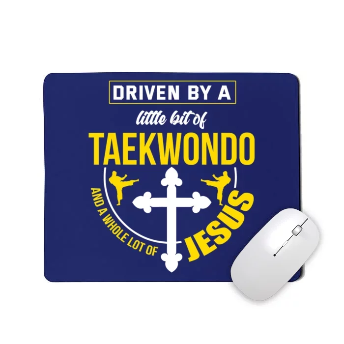 Taekwondo Jesus Martial Arts Christian Taekwondo Mousepad