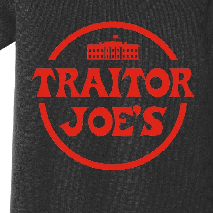 Traitor Joe's MAGA Anti-Biden Funny Political Baby Bodysuit