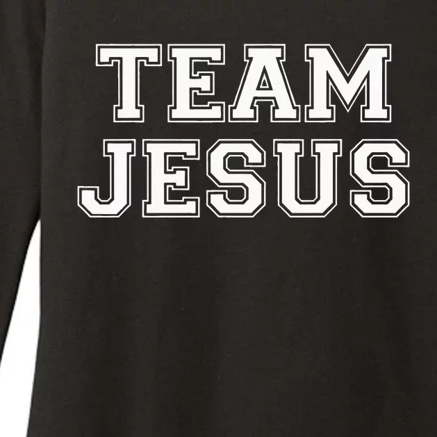 Team Jesus Men Women Kids Fun Christian Womens CVC Long Sleeve Shirt