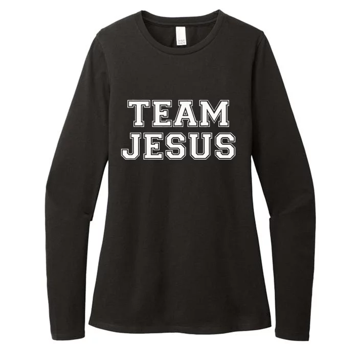 Team Jesus Men Women Kids Fun Christian Womens CVC Long Sleeve Shirt