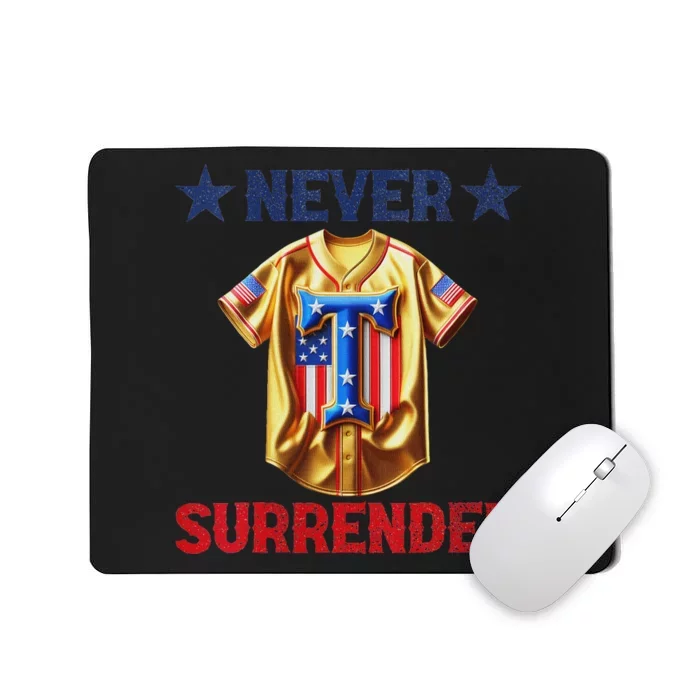 Trump Jersey Never Surrender Pro Trump Baseball Vintage Mousepad