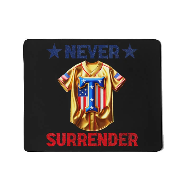 Trump Jersey Never Surrender Pro Trump Baseball Vintage Mousepad