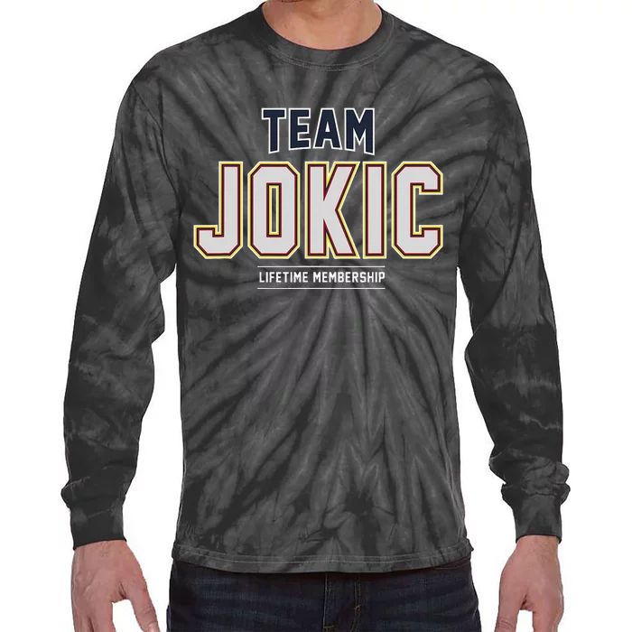 Team Jokic Proud Family Last Name Surname Tie-Dye Long Sleeve Shirt