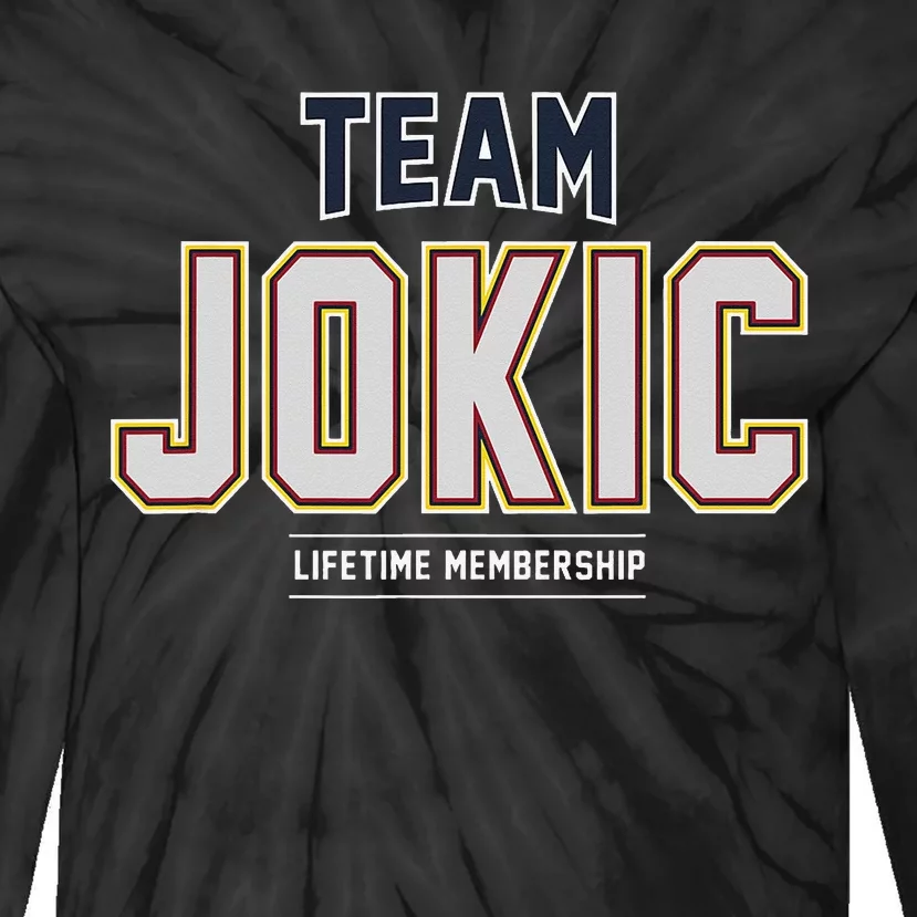 Team Jokic Proud Family Last Name Surname Tie-Dye Long Sleeve Shirt