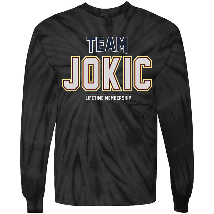 Team Jokic Proud Family Last Name Surname Tie-Dye Long Sleeve Shirt