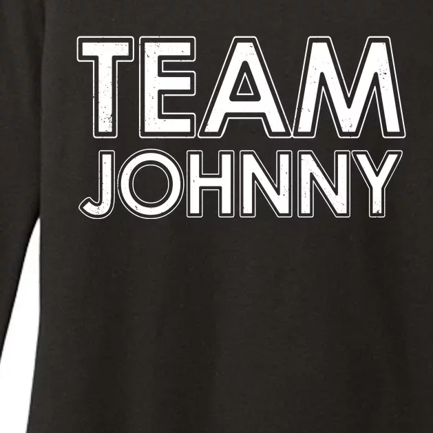 Team Johnny Retro Womens CVC Long Sleeve Shirt