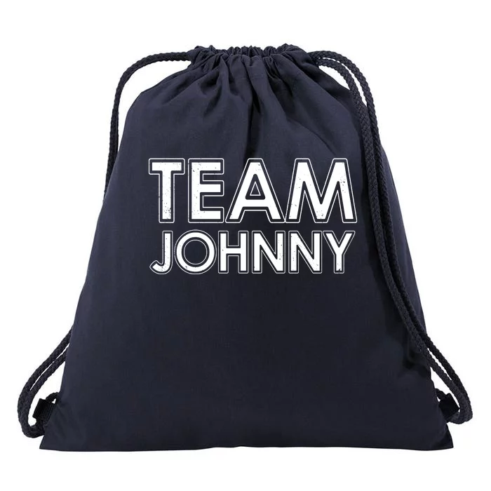 Team Johnny Retro Drawstring Bag