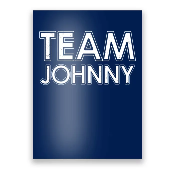 Team Johnny Retro Poster