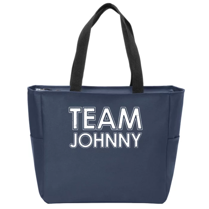 Team Johnny Retro Zip Tote Bag