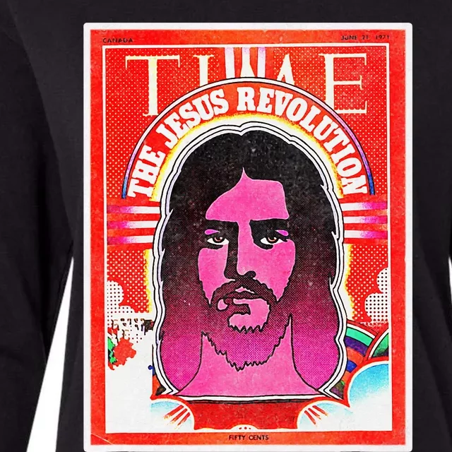 The Jesus Revolution Retro Vintage Christian Revival 70s 60s Womens Cotton Relaxed Long Sleeve T-Shirt