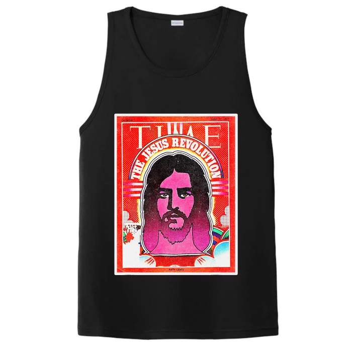 The Jesus Revolution Retro Vintage Christian Revival 70s 60s Performance Tank